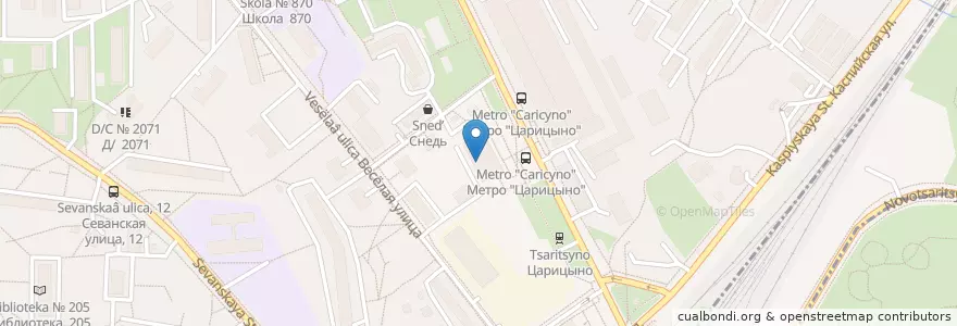 Mapa de ubicacion de Хоум Кредит en Россия, Центральный Федеральный Округ, Москва, Южный Административный Округ.