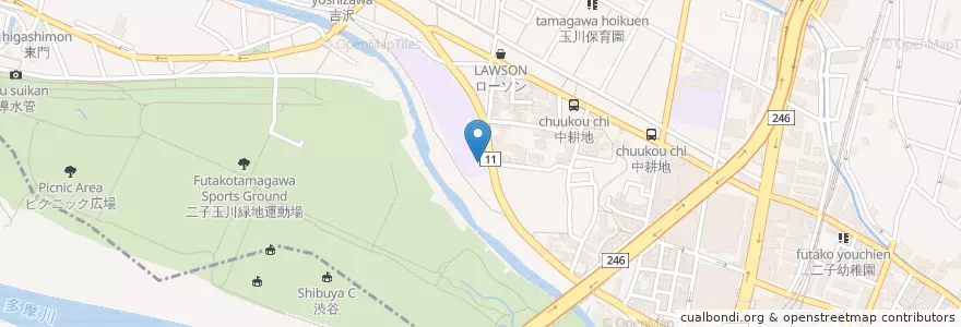 Mapa de ubicacion de Koyama Driving School en 일본, 도쿄도, 世田谷区.