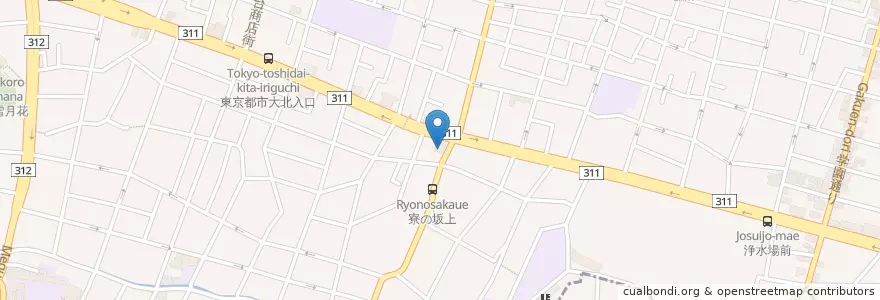 Mapa de ubicacion de ロイヤルホスト尾山台店 en Япония, Токио, Сэтагая.