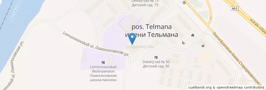 Mapa de ubicacion de Чулковская сельская библиотека en Russia, Distretto Federale Centrale, Oblast' Di Mosca, Раменский Городской Округ.