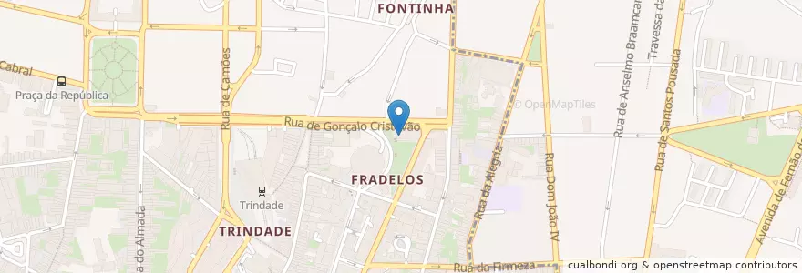 Mapa de ubicacion de Luís Marinho - Análises Clínicas en Portugal, Nord, Área Metropolitana Do Porto, Porto, Porto, Cedofeita, Santo Ildefonso, Sé, Miragaia, São Nicolau E Vitória.