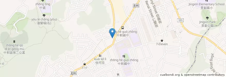 Mapa de ubicacion de 佑康牙醫診所 en تايوان, تايبيه الجديدة, 中和區.
