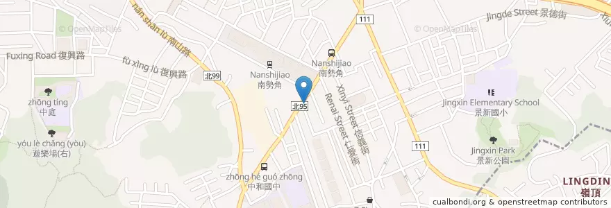 Mapa de ubicacion de 麥當勞中和興南店 en Taiwán, Nuevo Taipéi, 中和區.