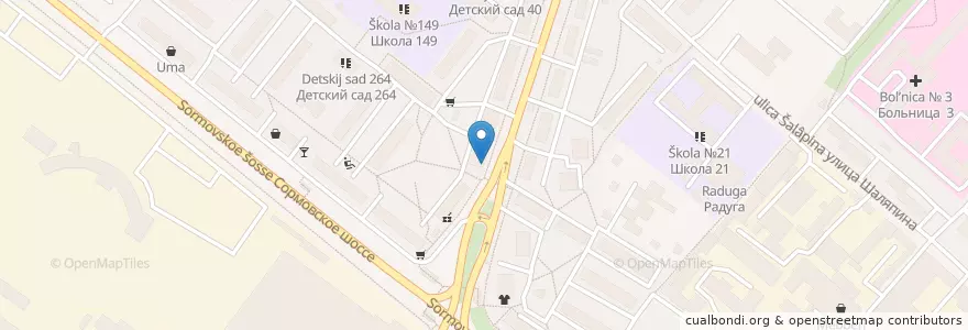 Mapa de ubicacion de Рубин en Rusya Federasyonu, Приволжский Федеральный Округ, Nijniy Novgorod Oblastı, Городской Округ Нижний Новгород.