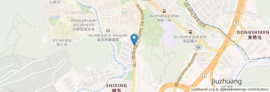Mapa de ubicacion de 可道素食 en تايوان, تايبيه الجديدة, تايبيه, 南港區.