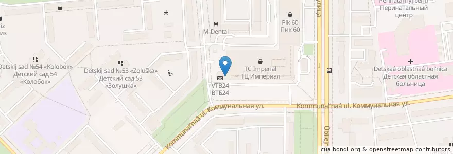 Mapa de ubicacion de Сбербанк en ロシア, 北西連邦管区, プスコフ州, Псковский Район, Городской Округ Псков.