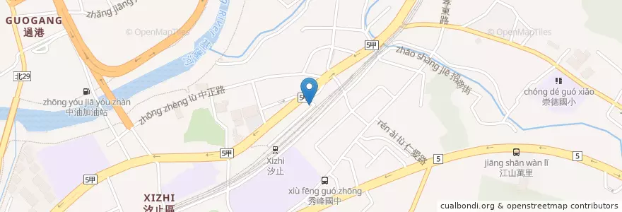 Mapa de ubicacion de 炳叔²珍珠烤玉米 en 타이완, 신베이 시, 시즈 구.