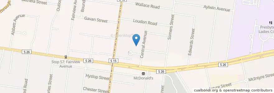 Mapa de ubicacion de St. Benedict's Primary School en オーストラリア, ビクトリア, City Of Whitehorse.