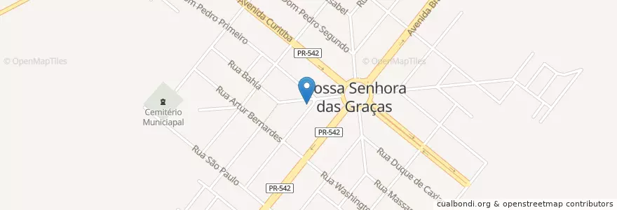Mapa de ubicacion de Nossa Senhora das Graças en Brasil, Região Sul, Paraná, Região Geográfica Intermediária De Maringá, Microrregião Astorga, Nossa Senhora Das Graças.