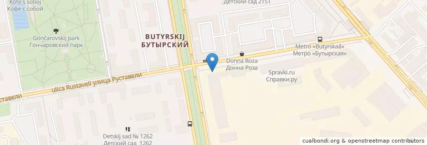 Mapa de ubicacion de Баку Сити en 러시아, Центральный Федеральный Округ, Москва, Северо-Восточный Административный Округ, Бутырский Район.