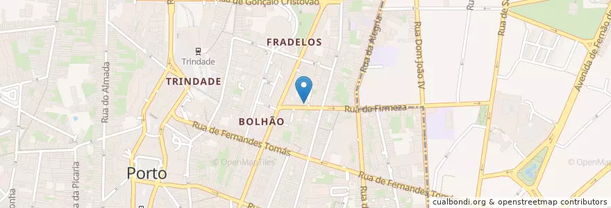 Mapa de ubicacion de Pasticeria en Portugal, Norte, Área Metropolitana Do Porto, Porto, Porto, Cedofeita, Santo Ildefonso, Sé, Miragaia, São Nicolau E Vitória.