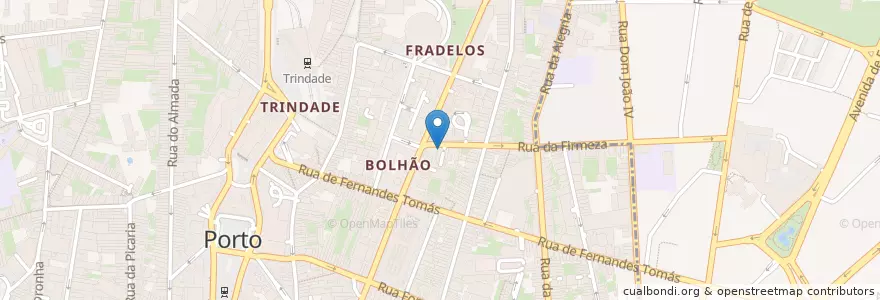 Mapa de ubicacion de Taberna do Doutor en البرتغال, المنطقة الشمالية (البرتغال), Área Metropolitana Do Porto, بورتو, بورتو, Cedofeita, Santo Ildefonso, Sé, Miragaia, São Nicolau E Vitória.
