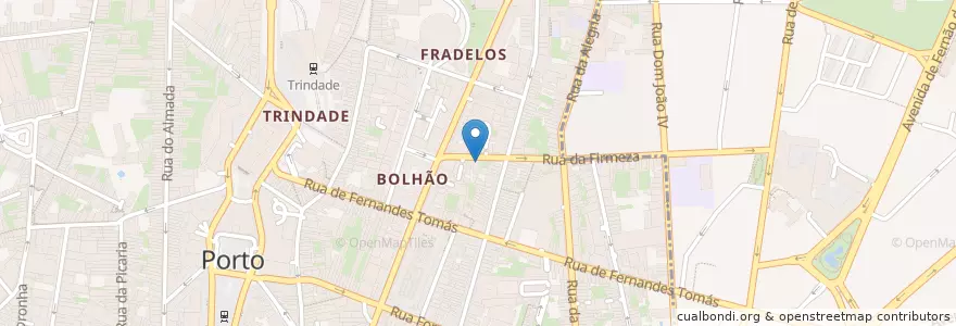 Mapa de ubicacion de Porto d'Aromas en البرتغال, المنطقة الشمالية (البرتغال), Área Metropolitana Do Porto, بورتو, بورتو, Cedofeita, Santo Ildefonso, Sé, Miragaia, São Nicolau E Vitória.