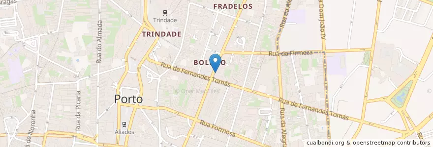 Mapa de ubicacion de Deu-la-Deu I en Portugal, Norte, Área Metropolitana Do Porto, Porto, Porto, Cedofeita, Santo Ildefonso, Sé, Miragaia, São Nicolau E Vitória.
