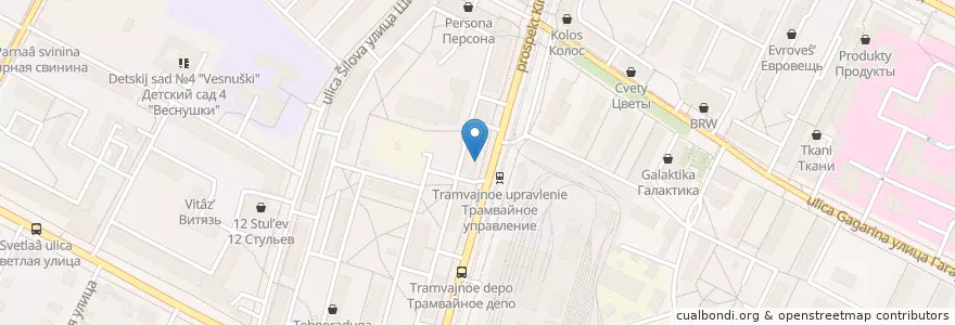 Mapa de ubicacion de Детская библиотека en Rusia, Distrito Federal Central, Óblast De Moscú, Коломенский Городской Округ.