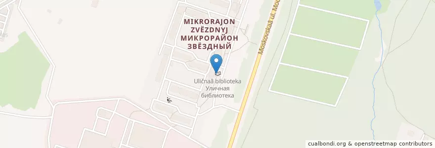 Mapa de ubicacion de Уличная библиотека en Rusland, Centraal Federaal District, Oblast Kaloega, Городской Округ Калуга.