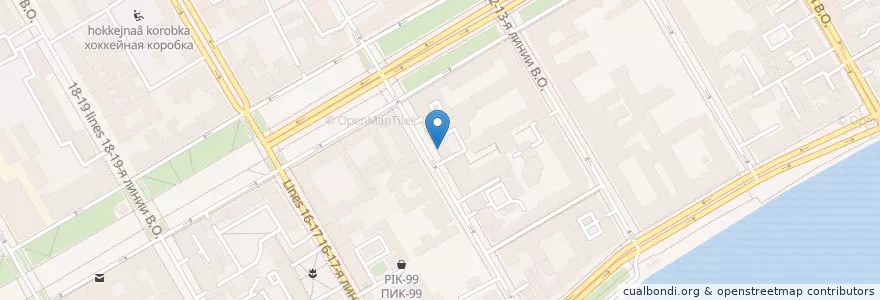 Mapa de ubicacion de МИ8 en Russland, Föderationskreis Nordwest, Oblast Leningrad, Sankt Petersburg, Василеостровский Район, Округ № 7.
