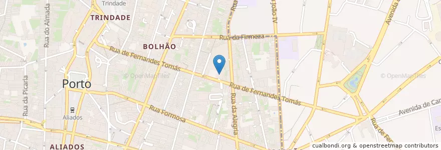 Mapa de ubicacion de G. Plaza en ポルトガル, ノルテ, Área Metropolitana Do Porto, Porto, Porto, Cedofeita, Santo Ildefonso, Sé, Miragaia, São Nicolau E Vitória.