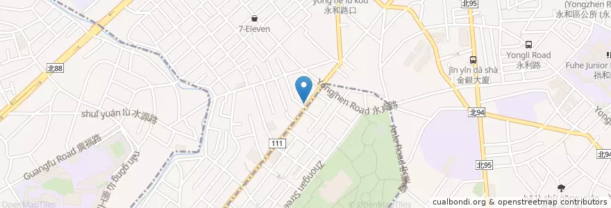 Mapa de ubicacion de 永和復康醫院 en Taïwan, Nouveau Taipei, 永和區.