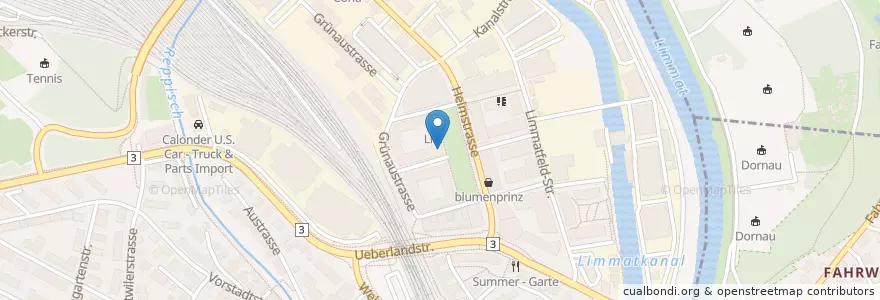 Mapa de ubicacion de Domino's Pizza en سويسرا, زيورخ, Bezirk Dietikon, Dietikon.