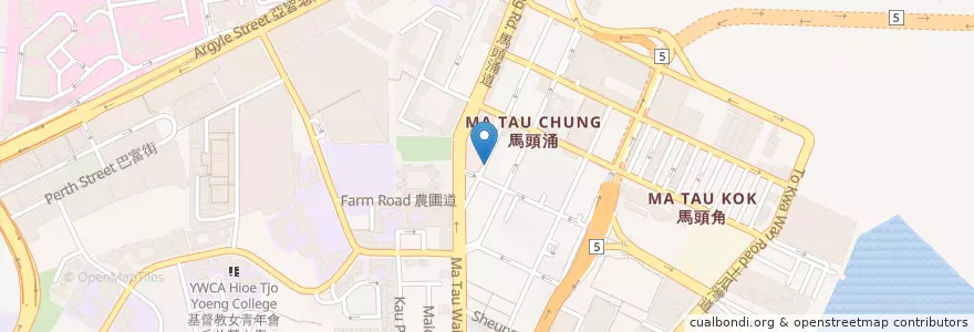 Mapa de ubicacion de 創興銀行 Chong Hing Bank en China, Provincia De Cantón, Hong Kong, Kowloon, Nuevos Territorios, 九龍城區 Kowloon City District.