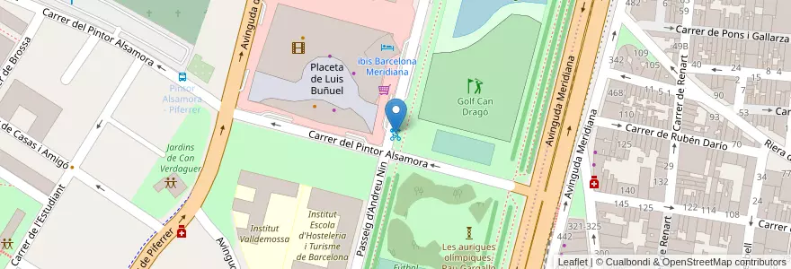Mapa de ubicacion de 298 - Andreu Nin 22 en Espanha, Catalunha, Barcelona, Barcelonès, Barcelona.