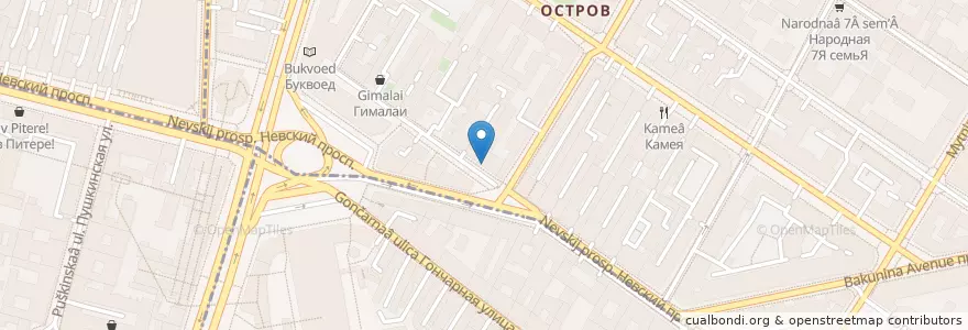 Mapa de ubicacion de Fresh Point en 俄罗斯/俄羅斯, Северо-Западный Федеральный Округ, 列宁格勒州, Санкт-Петербург, Центральный Район.