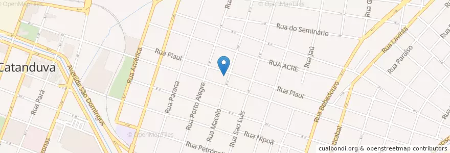 Mapa de ubicacion de Catanduva en Бразилия, Юго-Восточный Регион, Сан-Паулу, Região Geográfica Intermediária De São José Do Rio Preto, Região Imediata De Catanduva, Catanduva.