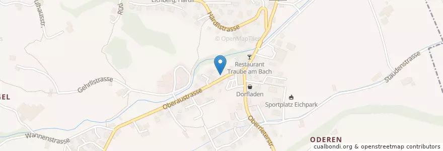 Mapa de ubicacion de Sammelstelle Au en Zwitserland, Sankt Gallen, Wahlkreis Rheintal, Eichberg.