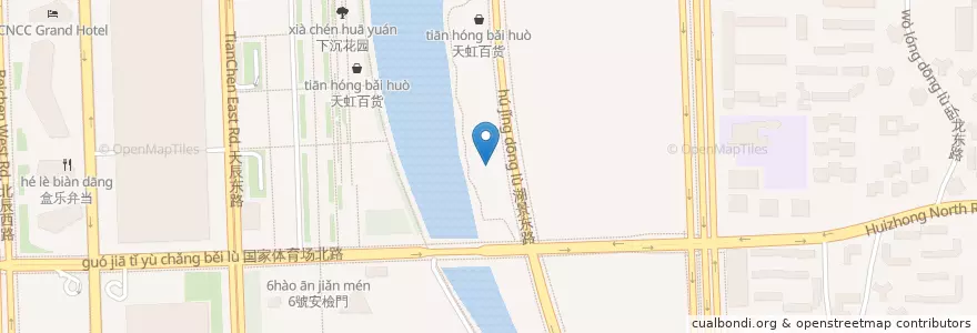 Mapa de ubicacion de 美食汇美食广场 en Çin, Pekin, Hebei, 朝阳区 / Chaoyang.