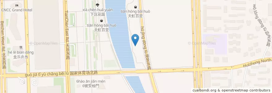 Mapa de ubicacion de 回转寿司 en 중국, 베이징시, 허베이성, 朝阳区 / Chaoyang.