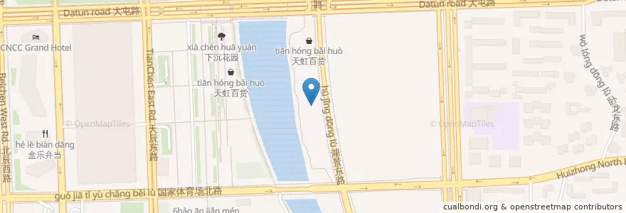 Mapa de ubicacion de 华天延吉 en China, Pekín, Hebei, 朝阳区 / Chaoyang.