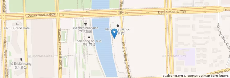 Mapa de ubicacion de 港品元素 en 중국, 베이징시, 허베이성, 朝阳区 / Chaoyang.