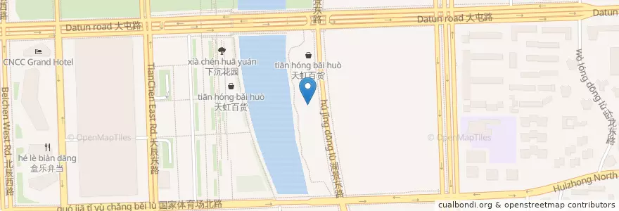 Mapa de ubicacion de 咖啡工厂 en China, Beijing, Hebei, 朝阳区 / Chaoyang.
