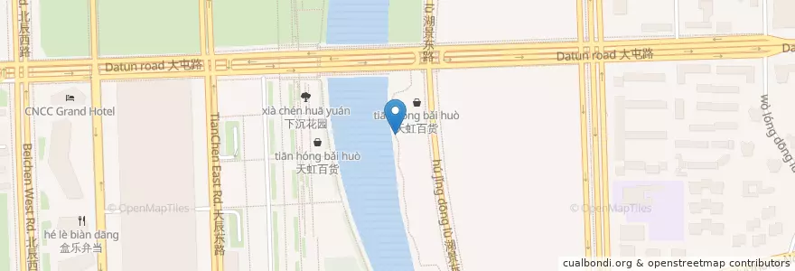 Mapa de ubicacion de 呷哺呷哺 en China, Peking, Hebei, 朝阳区 / Chaoyang.