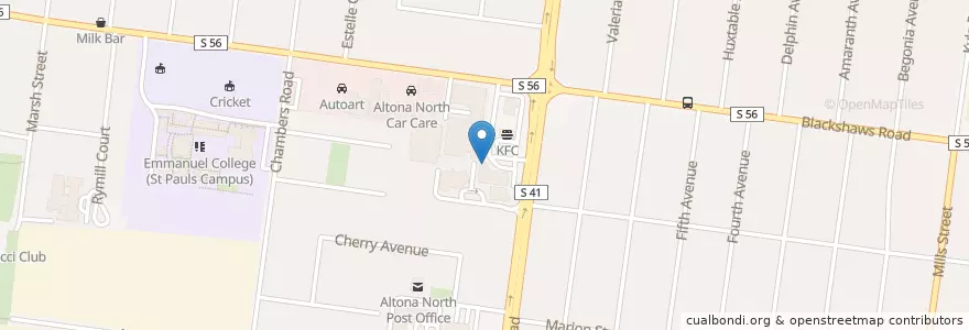 Mapa de ubicacion de Subway en Australie, Victoria, City Of Hobsons Bay.