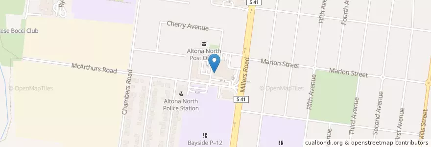 Mapa de ubicacion de ANZ en オーストラリア, ビクトリア, City Of Hobsons Bay.
