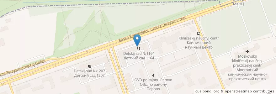 Mapa de ubicacion de Бильярд & бар en 러시아, Центральный Федеральный Округ, Москва, Восточный Административный Округ.