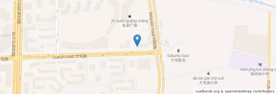 Mapa de ubicacion de 早见晚面 en China, Peking, Hebei, 朝阳区 / Chaoyang.
