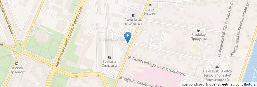 Mapa de ubicacion de Воронежский областной спортивно-технический центр en Russia, Central Federal District, Voronezh Oblast, Voronezh.