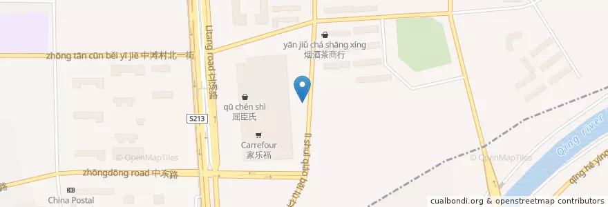 Mapa de ubicacion de 燕京啤酒花园 en China, Beijing, Hebei, 昌平区.