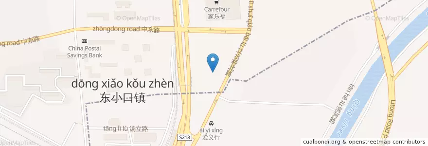 Mapa de ubicacion de 中国银行 en 中国, 北京市, 河北省, 昌平区.
