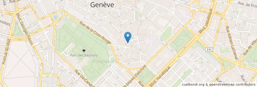Mapa de ubicacion de Le Syracuse en Schweiz/Suisse/Svizzera/Svizra, Genève, Genève, Genève.