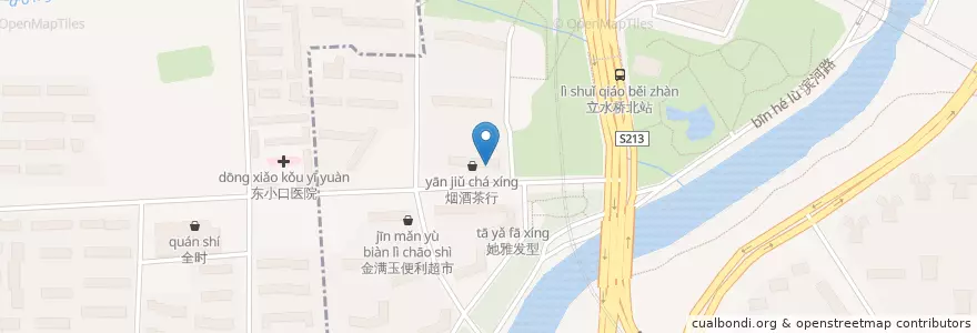 Mapa de ubicacion de 杨国福麻辣烫 en الصين, بكين, خبي, 朝阳区 / Chaoyang.
