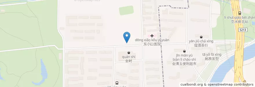 Mapa de ubicacion de 巧大嫂刀削面 en 중국, 베이징시, 허베이성.