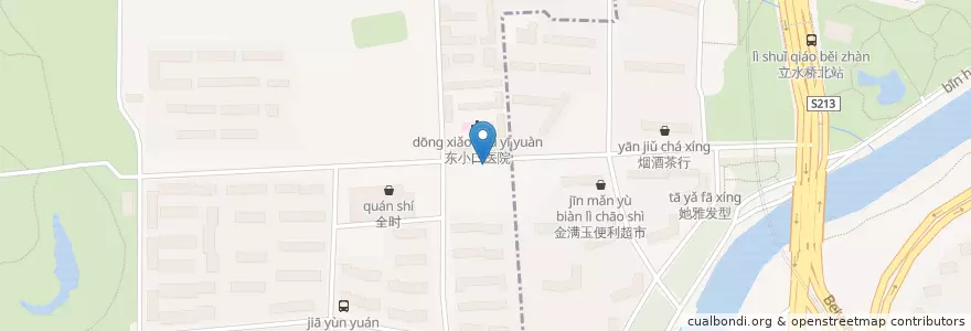 Mapa de ubicacion de 老武驴肉火烧 en 中国, 北京市, 河北省, 朝阳区.