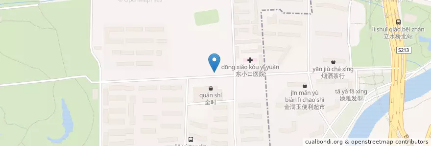 Mapa de ubicacion de 巴蜀码头 en 중국, 베이징시, 허베이성.