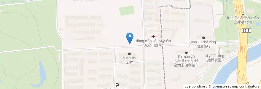 Mapa de ubicacion de 呷米饺 en الصين, بكين, خبي.