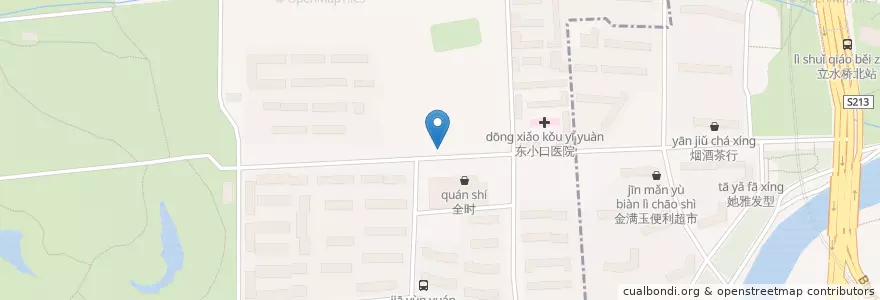 Mapa de ubicacion de 老北京门钉肉饼爆肚 en China, Beijing, Hebei, Changping District.