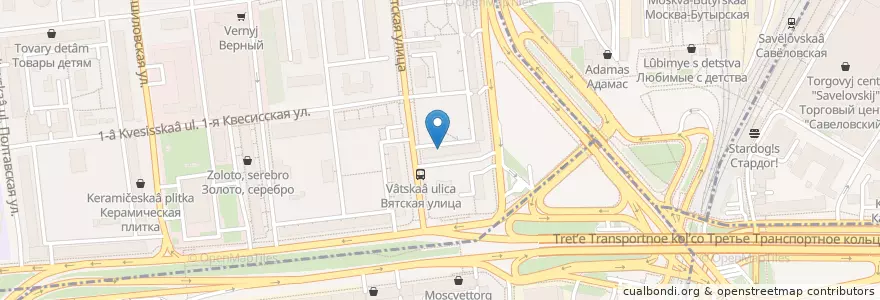 Mapa de ubicacion de Участковый пункт полиции 47 en Russie, District Fédéral Central, Moscou, Северный Административный Округ, Савёловский Район.